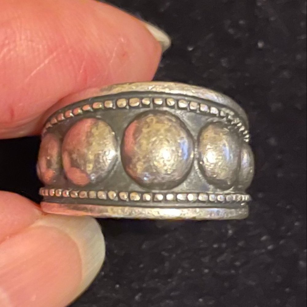 Retired James Avery,  Beaded Dome Ring